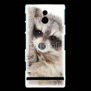 Coque Sony Xperia U Raton laveur dans un arbre