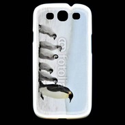Coque Samsung Galaxy S3 Famille de Pingouin Empereur