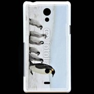 Coque Sony Xperia T Famille de Pingouin Empereur