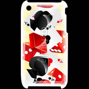 Coque iPhone 3G / 3GS Carte et dés en folie