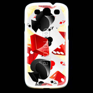 Coque Samsung Galaxy S3 Carte et dés en folie