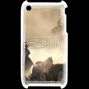 Coque iPhone 3G / 3GS Cowboys et chevaux
