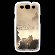 Coque Samsung Galaxy S3 Cowboys et chevaux