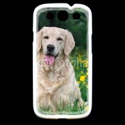 Coque Samsung Galaxy S3 Portrait de Chien Golden 5