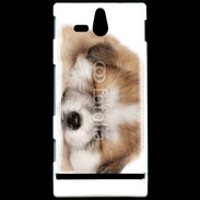 Coque SONY Xperia U Chiot chien loup 5