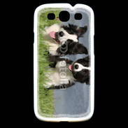 Coque Samsung Galaxy S3 Chien Border Collie noir et blanc