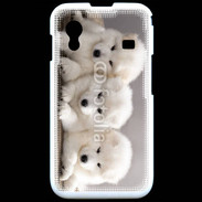 Coque Samsung ACE S5830 Chiot japonais blanc