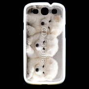 Coque Samsung Galaxy S3 Chiot japonais blanc