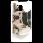 Coque LG P990 Bulldog village people