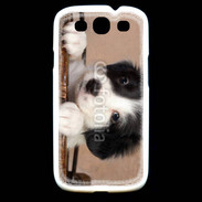 Coque Samsung Galaxy S3 Chiot blanc et noir 2