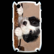 Coque Black Berry 8520 Chiot blanc et noir 2