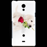 Coque Sony Xperia T Chiot Golden retriever 2