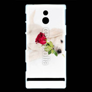 Coque Sony Xperia U Chiot Golden retriever 2