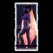 Coque Sony Xperia U Tatouage sexy en or
