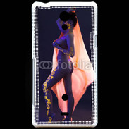 Coque Sony Xperia T Tatouage sexy en or