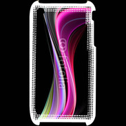 Coque iPhone 3G / 3GS Abstract multicolor sur fond noir