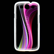 Coque Samsung Galaxy S3 Abstract multicolor sur fond noir