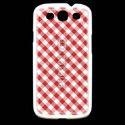 Coque Samsung Galaxy S3 Vichy rouge et blanc 2
