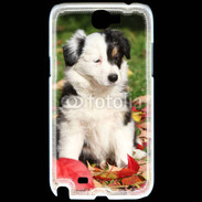 Coque Samsung Galaxy Note 2 Adorable chiot Border collie