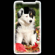 Coque LG P990 Adorable chiot Border collie