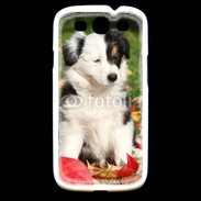 Coque Samsung Galaxy S3 Adorable chiot Border collie