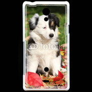 Coque Sony Xperia T Adorable chiot Border collie