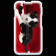 Coque Samsung ACE S5830 Chiot noir et blanc 5