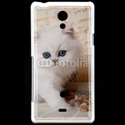 Coque Sony Xperia T Adorable chaton persan 2