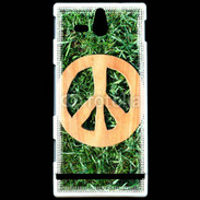 Coque SONY Xperia U Paix et herbe