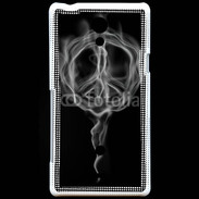 Coque Sony Xperia T Paix et fumée
