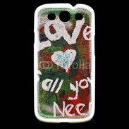 Coque Samsung Galaxy S3 Love is all you need