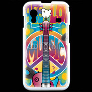 Coque Samsung ACE S5830 Peace love music 3