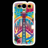 Coque Samsung Galaxy S3 Peace love music 3