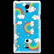 Coque Sony Xperia T Ciel Rainbow