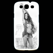 Coque Samsung Galaxy S3 Hippie noir et blanc