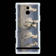 Coque Sony Xperia U Chevaux de Camargue 1