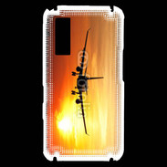Coque Samsung Player One Avion de ligne et couché de soleil