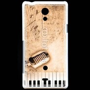 Coque Sony Xperia T Dirty music background