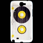 Coque Samsung Galaxy Note 2 Cassette audio transparente 1