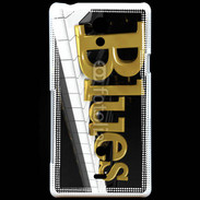Coque Sony Xperia T Blue Jazz panio
