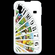 Coque Samsung ACE S5830 Cartes de tarot sur fond blanc