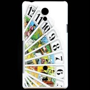 Coque Sony Xperia T Cartes de tarot sur fond blanc