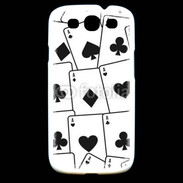 Coque Samsung Galaxy S3 Cartes Pique et trèfle