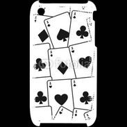 Coque iPhone 3G / 3GS Cartes Pique et trèfle