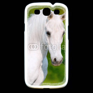Coque Samsung Galaxy S3 Portrait cheval blanc 10