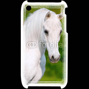 Coque iPhone 3G / 3GS Portrait cheval blanc 10