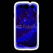 Coque Samsung Galaxy S3 Fleur rose bleue