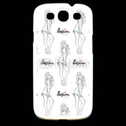 Coque Samsung Galaxy S3 Illustration fashion girl 3