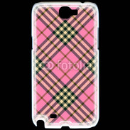 Coque Samsung Galaxy Note 2 Déco fashion rose et marron
