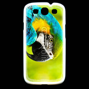 Coque Samsung Galaxy S3 Macaw africain bleu et jaune